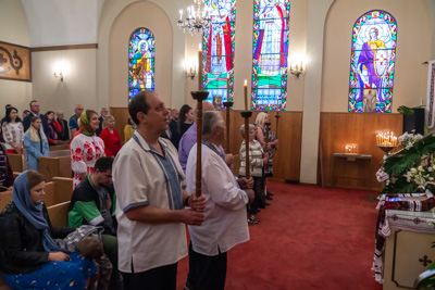 Divine Liturgy and Blessing of Baskets. 