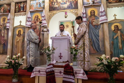 Divine Liturgy and Blessing of Baskets. 