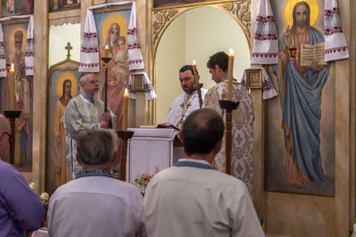 Divine Liturgy and Blessing of Baskets. 