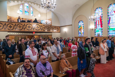 Divine Liturgy and Blessing of Baskets. 