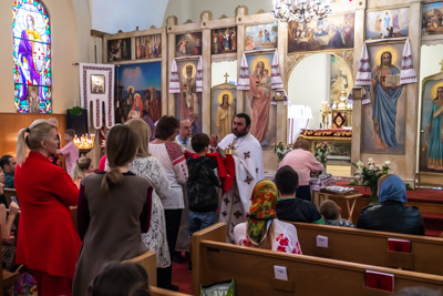 Divine Liturgy and Blessing of Baskets. 