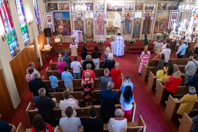 Divine Liturgy and Blessing of Baskets. 