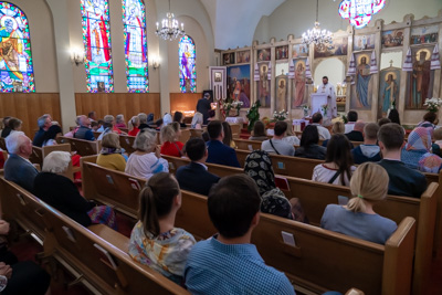 Divine Liturgy and Blessing of Baskets. 