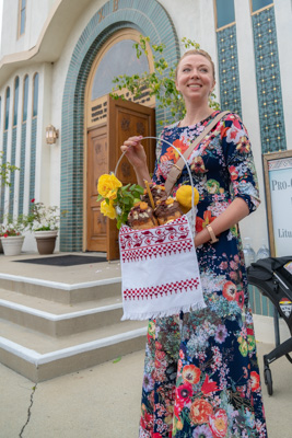 Divine Liturgy and Blessing of Baskets. 