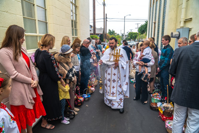 Divine Liturgy and Blessing of Baskets. 