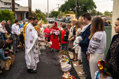 Divine Liturgy and Blessing of Baskets. 