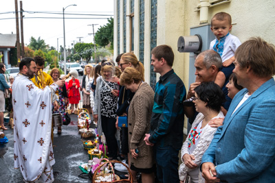 Divine Liturgy and Blessing of Baskets. 