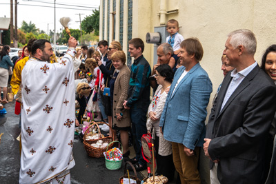 Divine Liturgy and Blessing of Baskets. 