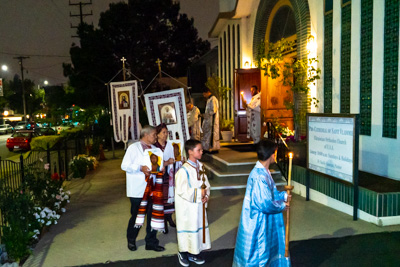 Easter Matins. Paschal Procession followed by Paschal Matins and Blessing of Baskets