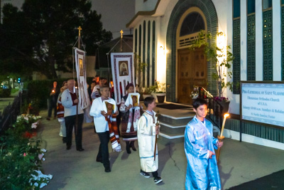 Easter Matins. Paschal Procession followed by Paschal Matins and Blessing of Baskets