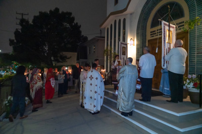 Easter Matins. Paschal Procession followed by Paschal Matins and Blessing of Baskets