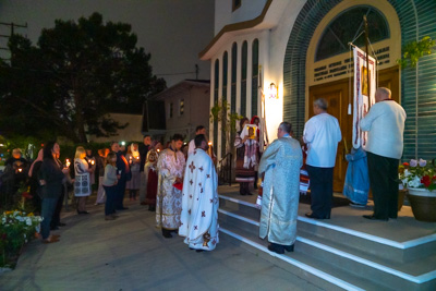 Easter Matins. Paschal Procession followed by Paschal Matins and Blessing of Baskets
