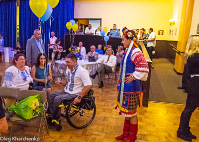 Celebrating the 28th anniversary of Ukrainian Independence.  Festive concert and dinner in Ukrainian Cultural Center.