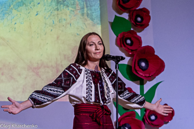 Celebrating the 28th anniversary of Ukrainian Independence.  Festive concert and dinner in Ukrainian Cultural Center.