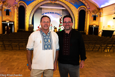 Celebrating the 28th anniversary of Ukrainian Independence.  Festive concert and dinner in Ukrainian Cultural Center.