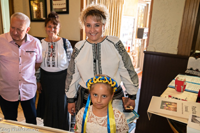 Celebrating the 28th anniversary of Ukrainian Independence.  Festive concert and dinner in Ukrainian Cultural Center.