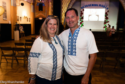 Celebrating the 28th anniversary of Ukrainian Independence.  Festive concert and dinner in Ukrainian Cultural Center.