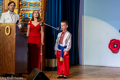 Celebrating the 28th anniversary of Ukrainian Independence.  Festive concert and dinner in Ukrainian Cultural Center.