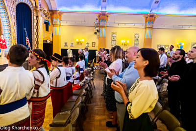 Celebrating the 28th anniversary of Ukrainian Independence.  Festive concert and dinner in Ukrainian Cultural Center.