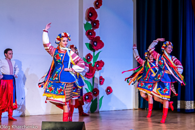 Celebrating the 28th anniversary of Ukrainian Independence.  Festive concert and dinner in Ukrainian Cultural Center.