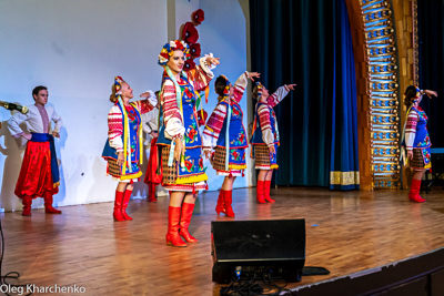 Celebrating the 28th anniversary of Ukrainian Independence.  Festive concert and dinner in Ukrainian Cultural Center.