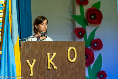 Celebrating the 28th anniversary of Ukrainian Independence.  Festive concert and dinner in Ukrainian Cultural Center.