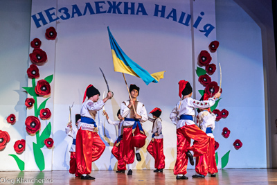 Celebrating the 28th anniversary of Ukrainian Independence.  Festive concert and dinner in Ukrainian Cultural Center.