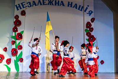 Celebrating the 28th anniversary of Ukrainian Independence.  Festive concert and dinner in Ukrainian Cultural Center.