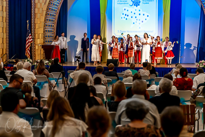 Celebrating the 30th anniversary of Ukrainian Independence.  Festive concert in Ukrainian Cultural Center.