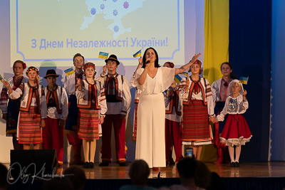 Celebrating the 30th anniversary of Ukrainian Independence.  Festive concert in Ukrainian Cultural Center.