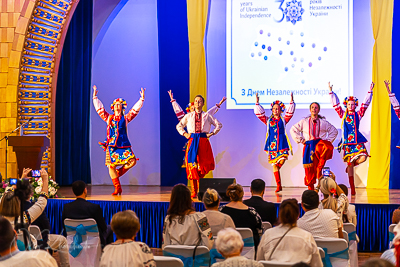 Celebrating the 30th anniversary of Ukrainian Independence.  Festive concert in Ukrainian Cultural Center.