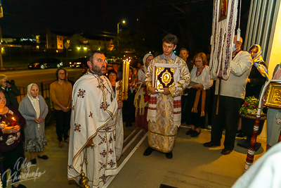 Хресний хід, Літургія і освячення великодних кошиків