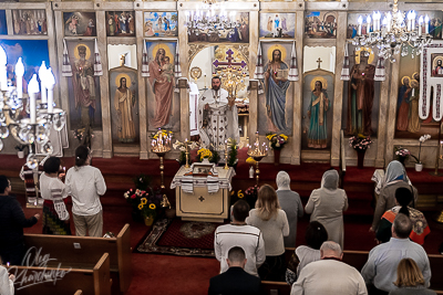 Хресний хід, Літургія і освячення великодних кошиків