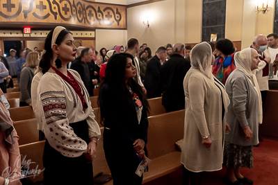 Хресний хід, Літургія і освячення великодних кошиків