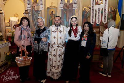 Хресний хід, Літургія і освячення великодних кошиків