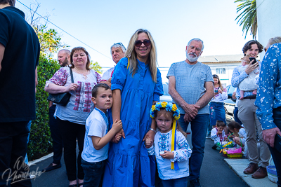 Утреня Пасхи і освячення великодних кошиків.