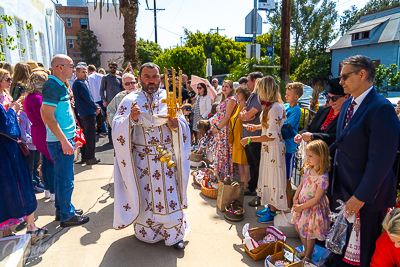 Divine Liturgy and Blessing of Baskets. 