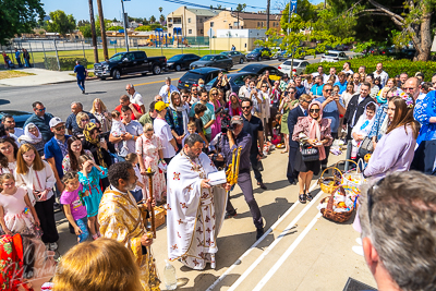 Divine Liturgy and Blessing of Baskets. 