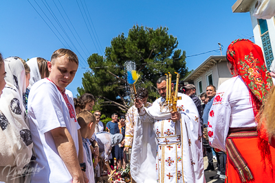 Утреня Пасхи і освячення великодних кошиків.