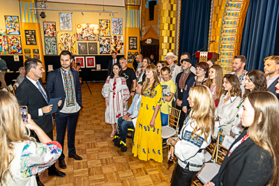 Celebrating the 31th anniversary of Ukrainian Independence.  Festive concert in Ukrainian Cultural Center.