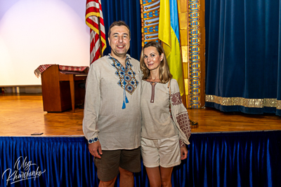 Celebrating the 31th anniversary of Ukrainian Independence.  Festive concert in Ukrainian Cultural Center.