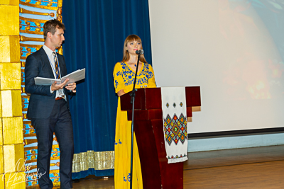 Celebrating the 31th anniversary of Ukrainian Independence.  Festive concert in Ukrainian Cultural Center.