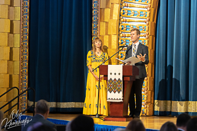 Celebrating the 31th anniversary of Ukrainian Independence.  Festive concert in Ukrainian Cultural Center.