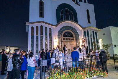 Хресний хід, Літургія і освячення великодних кошиків