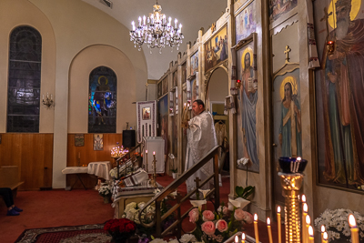 Хресний хід, Літургія і освячення великодних кошиків