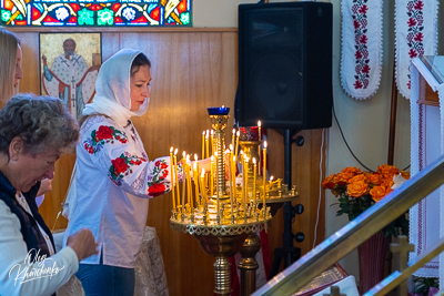 Утреня Пасхи і освячення великодних кошиків.