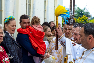 Утреня Пасхи і освячення великодних кошиків.