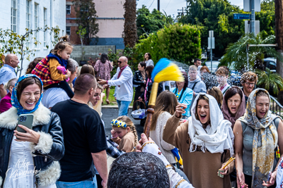 Утреня Пасхи і освячення великодних кошиків.