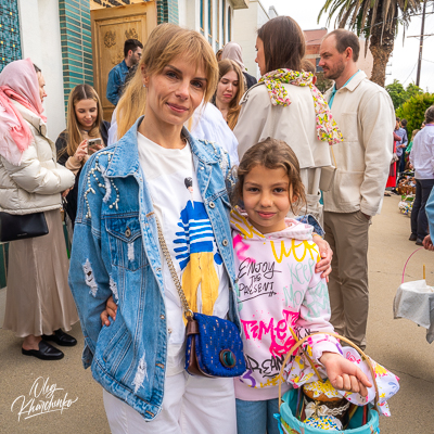 Утреня Пасхи і освячення великодних кошиків.