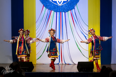 Celebrating the 32th anniversary of Ukrainian Independence.  Festive concert in Ukrainian Cultural Center.